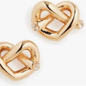 Kate Spade Crystal Accented Loves Me Knot Stud Earrings